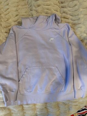 Nike Pastel Lavender Hoodie with White Swoosh